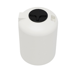 Cylindryczny pionowy pojemnik 100 l UHPLAST biały