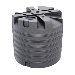 Cylindryczny niski umocniony pojemnik 8000 l UHPLAST marmurowy