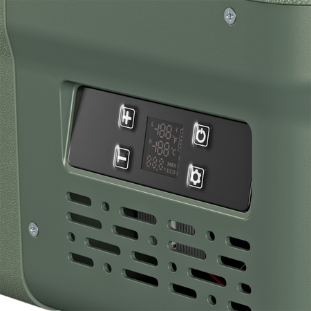 Yolco przenośna lodówka kompresorowa DX30 30 l, dwustrefowa, pistacjowa