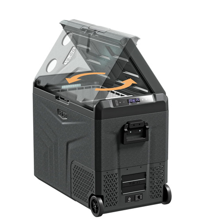 Yolco przenośna lodówka kompresorowa TCX60 60 l, dwustrefowa, Carbon