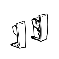 Thule Zaślepki panelu przedniego antracytowe, zestaw 200g