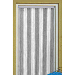 Kurtyna drzwiowa Korda Arisol 100x220cm Srebro/Biały