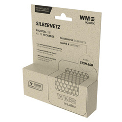 Srebrny zestaw wkładów siatkowych