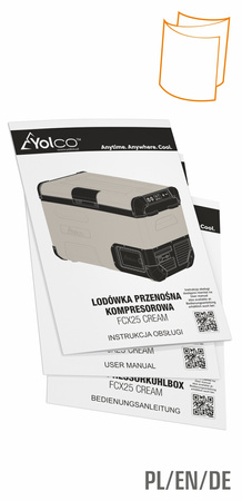 Yolco przenośna lodówka kompresorowa FCX25 25 l, kremowa
