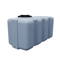 Prostokątny lekki pojemnik 200 l UHPLAST szary