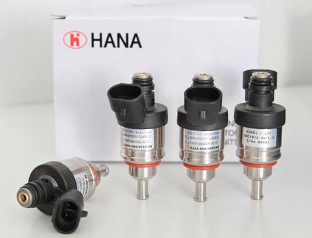 HANA NIEBIESKA H2001 zestaw 4 wtryskiwaczy - szyna