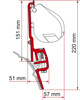 Adapter do rynny Reimo Multirail T4 lub Brandrup