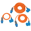 Extension Cable Camping CEE-CEE/Schuko, 10 m orange
