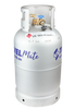 Alugas TravelMate 27.2 l (11 kg) aluminium LPG cylinder - with multivalve and 80% fill stop, for motorhomes
