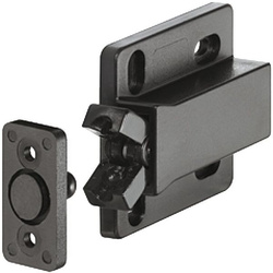 Zatrzask sprężynowy bezuchwytowy Häfele z zaczepem – czarny