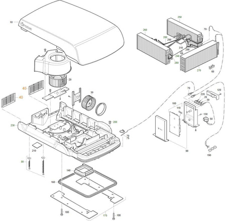 Outlet grille for Aventa Comfort