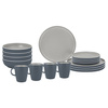 Tableware Set Lunchbox Trilogy Grey, 16 Pcs.