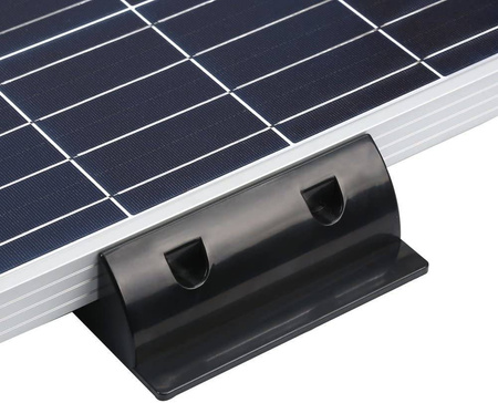 SUNBANK Uchwyty montażowe czarne do paneli solarnych - 6 szt. i przepust