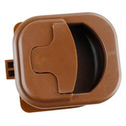 LILIE Zamek meblowy sprężynowy Caravan III brązowy, drewno 12-20 mm, rozstaw 33 mm - przyczepa