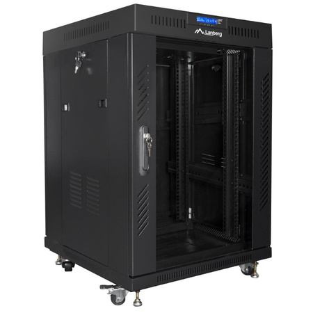 Szafa Rack Lanberg 19" 15U FF01-6615-12BL V2 z termostatem