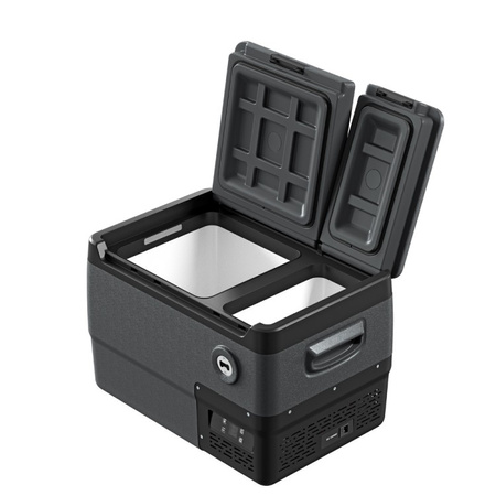 Yolco przenośna lodówka kompresorowa DX30 30 l, dwustrefowa, Space Grey