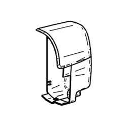 End Cap Right TO 8000, Anthracite