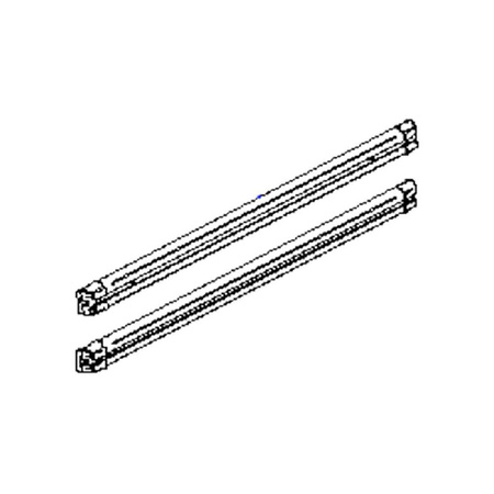 Mounting Rail, 2 Pieces Fiat Ducato Built Since 07/2006 For Elite Van And Van XT, Black