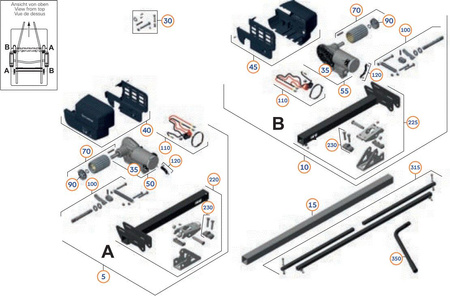 Mounting kit A for Mover SX