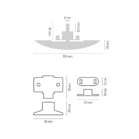 Silver locking kit for wall cabinets