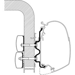 Thule Adapter do Hymer Exsis / Camp 5,5m Model 1 do 2011