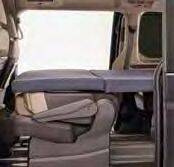 Łóżko modularne dla VW T7 Multivan, 2020x1300x75 mm, antracyt