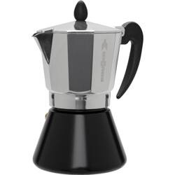 Tradycyjna aluminiowa kawiarka Mc Moka na 6 filiżanek espresso Brunner