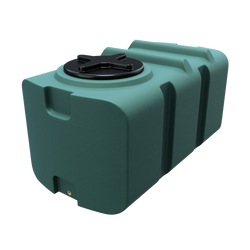 Prostokątny pojemnik 400 l UHPLAST zielony