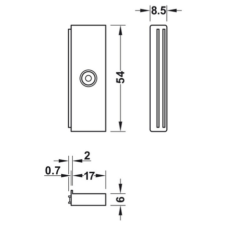 HÄFELE Brown Magnetic Lock Sb