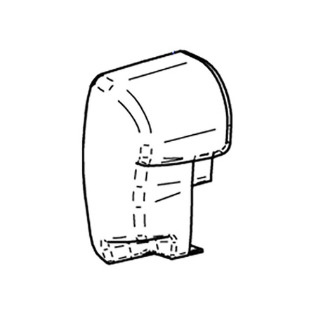 End Cap Left TO 8000, Anthracite