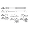 Gas arm for doors 80 N