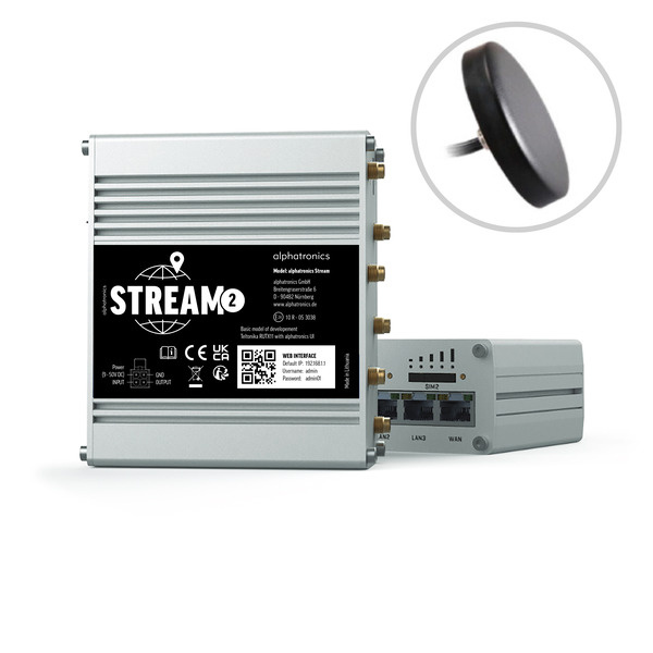 Alphatronics STREAM 2 mobilny router LTE/WiFi dla kamperów i przyczep kempingowych