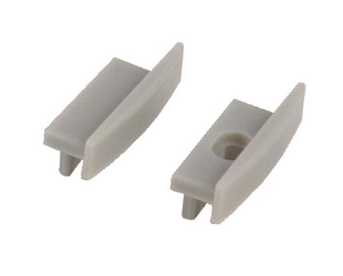 Zaślepka LED aluminiowa 23,1x8,5mm szara plastikowa 2 szt.