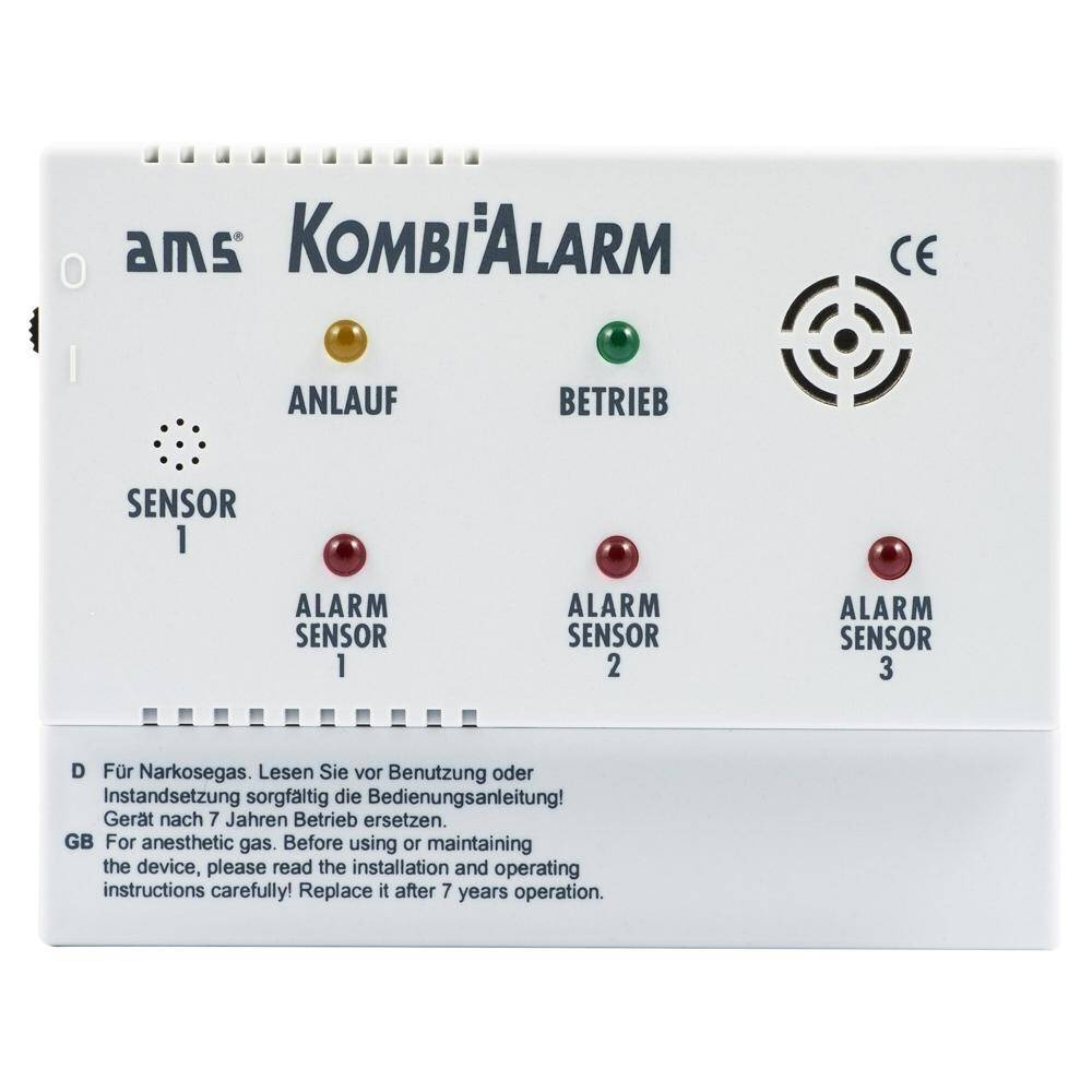 Alarm gazowy narkotyczny, propan, butan AMS Kombi Alarm na dodatkowe czujniki