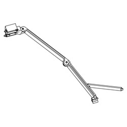 Thule left articulated arm 1500602057 for Omnistor 8000 awning - 3.50 m length