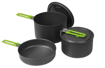 Elite Camping Cookware - zestaw 5 garnków aluminiowych