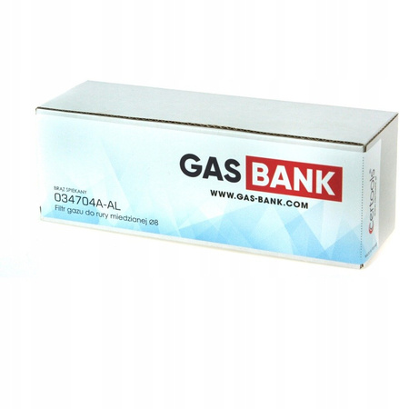 GasBank filtr na rurkę miedzianą 8mm