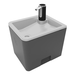 Zlew turystyczny z pompką USB-C Trelino® Splash S antracyt 4,5L