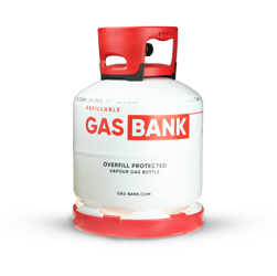 GasBank LS 8 kg - Light steel LPG Refillable Gas Cylinder