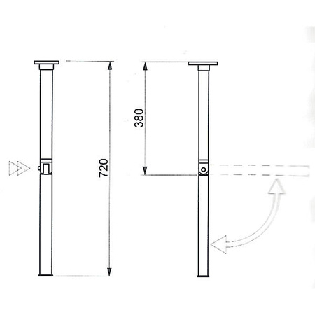 Astro folding table leg 1