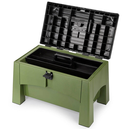Stool with storage compartment Yolco ST2 Green