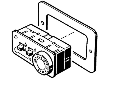 Built-in control with 10 m cable