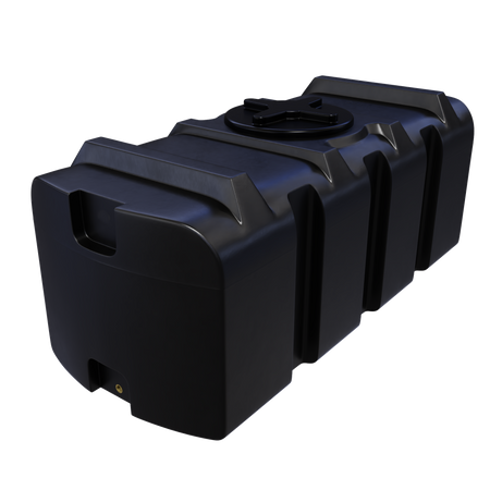 Prostokątny pojemnik 500 l UHPLAST czarny