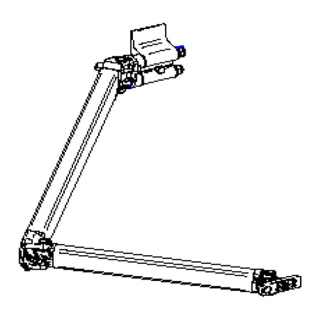 Thule ramię przegubowe prawe 1500602232 do markizy Omnistor 4900 / Thule 4200 - wysięg 2,50 m, długość 4,00 m i 4,50 m