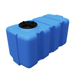 Prostokątny lekki pojemnik 200 l UHPLAST niebieski