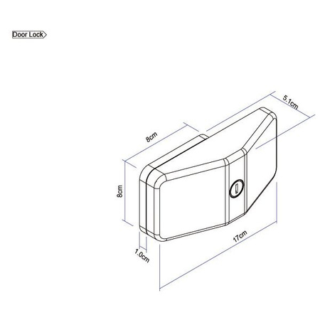 Zamek antywłamaniowy Thule Door Lock Frame płaski 3 sztuki