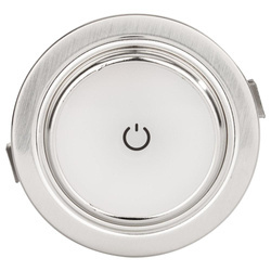 Wpuszczana lampa dotykowa LED Dimatec Spotlight Touch, srebrna