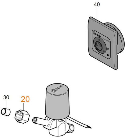 Nakrętka łącząca 8AL M14X1,5, ZnNi do grzejników S