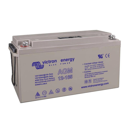 12V/165Ah AGM Deep Cycle Battery (M8) 600 / 220