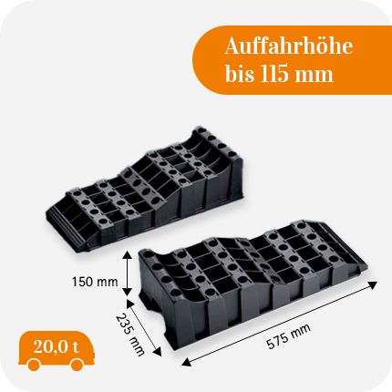 Klin poziomujący Froli XL zestaw 2 szt, nośność: 5.000 kg na koło